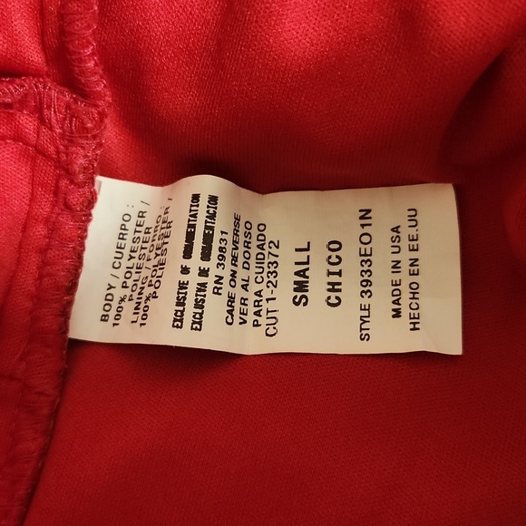 My Michelle Red and Silver Sparkle Satin Cocktail Formal Halter Hi-Lo Dress - Picture 8 of 9